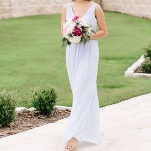 Watters and Watters light blue bridesmaid dress